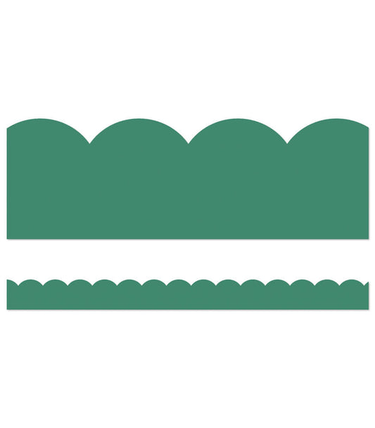 Jade Green Scalloped Bulletin Board Borders