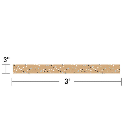 Speckled Kraft Paper Straight Bulletin Board Border
