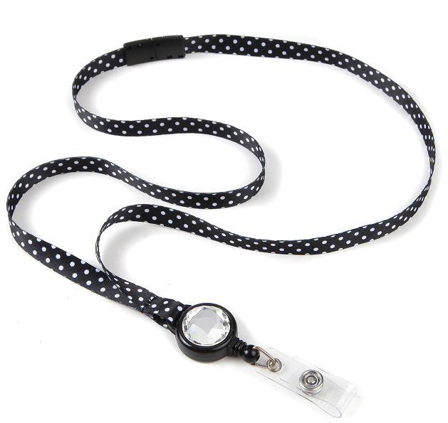 Dot Skinny Ribbon Lanyard