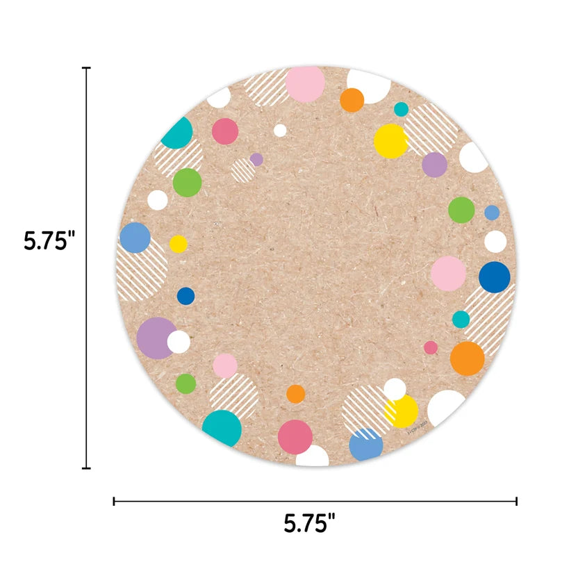 Krafty Pop Colorful Kraft Cards 6" Designer Cut-Outs