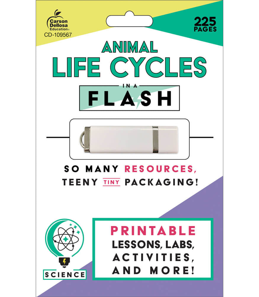 In a Flash: Animal Life Cycles Flash Drive Grade K-2