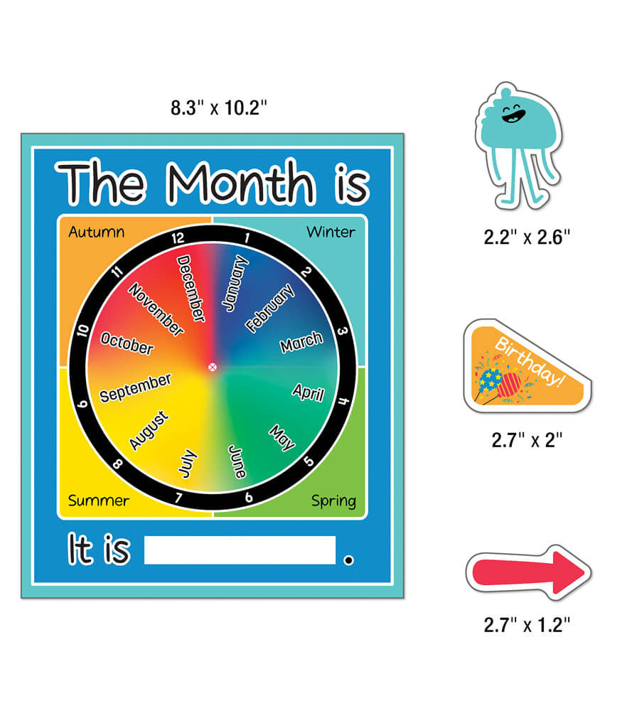 Happy Place Calendar Bulletin Board Set