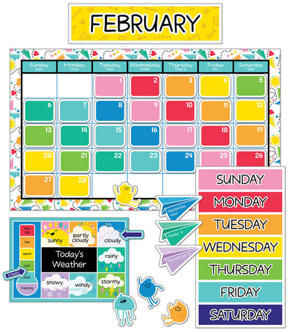 Happy Place Calendar Bulletin Board Set