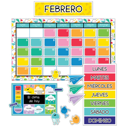 Happy Place Spanish Calendar Bulletin Board Set