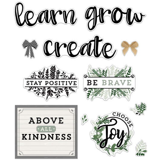 Farmhouse Motivational Signs Bulletin Board Set