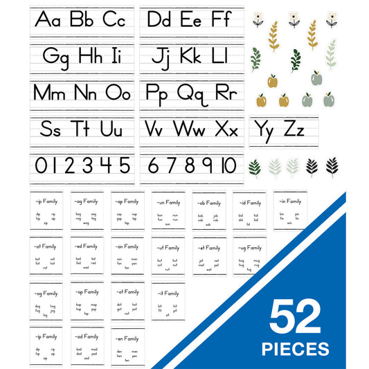 Farmhouse Alphabet Line: Manuscript Bulletin Board Set Grade PK-2