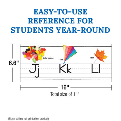 Photographic Alphabet Line: Manuscript Bulletin Board Set Grade PK-2