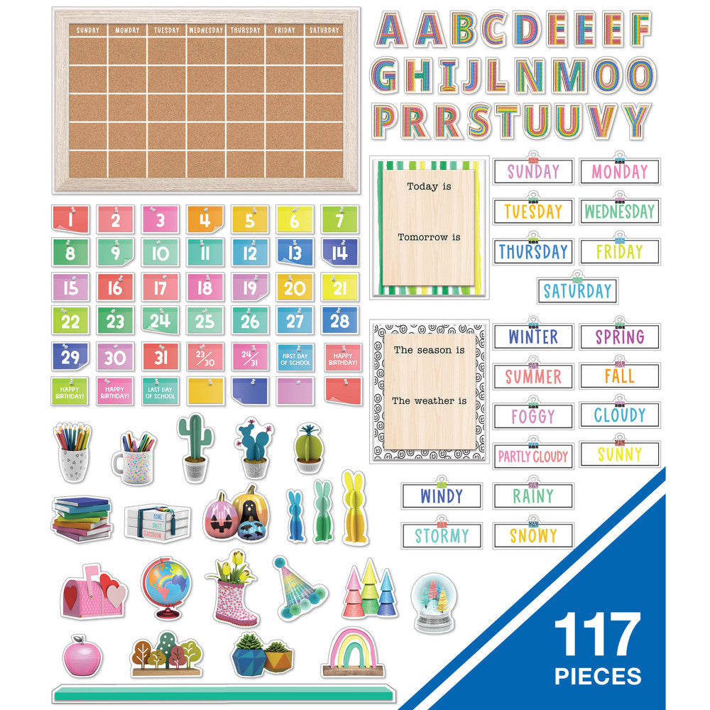 Happily Ever Elementary Calendar Bulletin Board Set