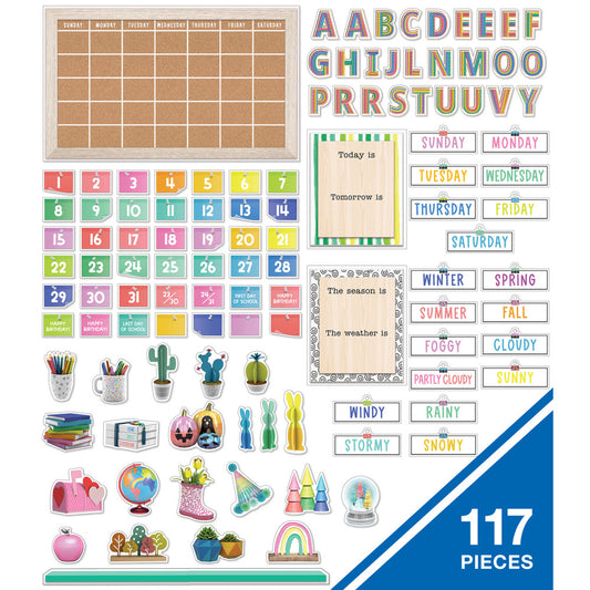 Happily Ever Elementary Calendar Bulletin Board Set
