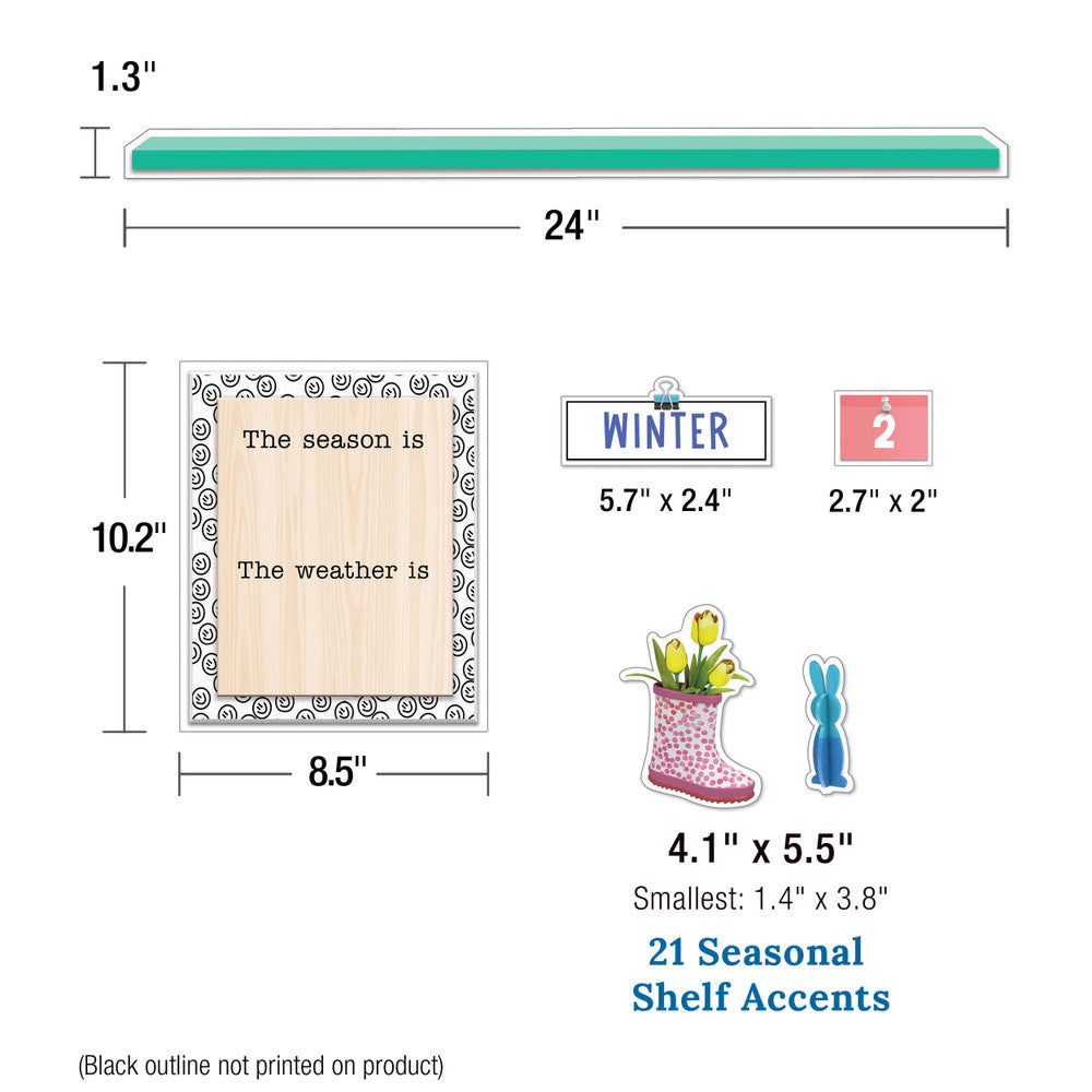 Happily Ever Elementary Calendar Bulletin Board Set