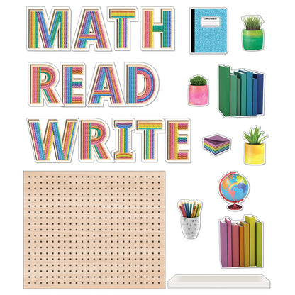 Happily Ever Elementary Subject Pegboards Bulletin Board Set