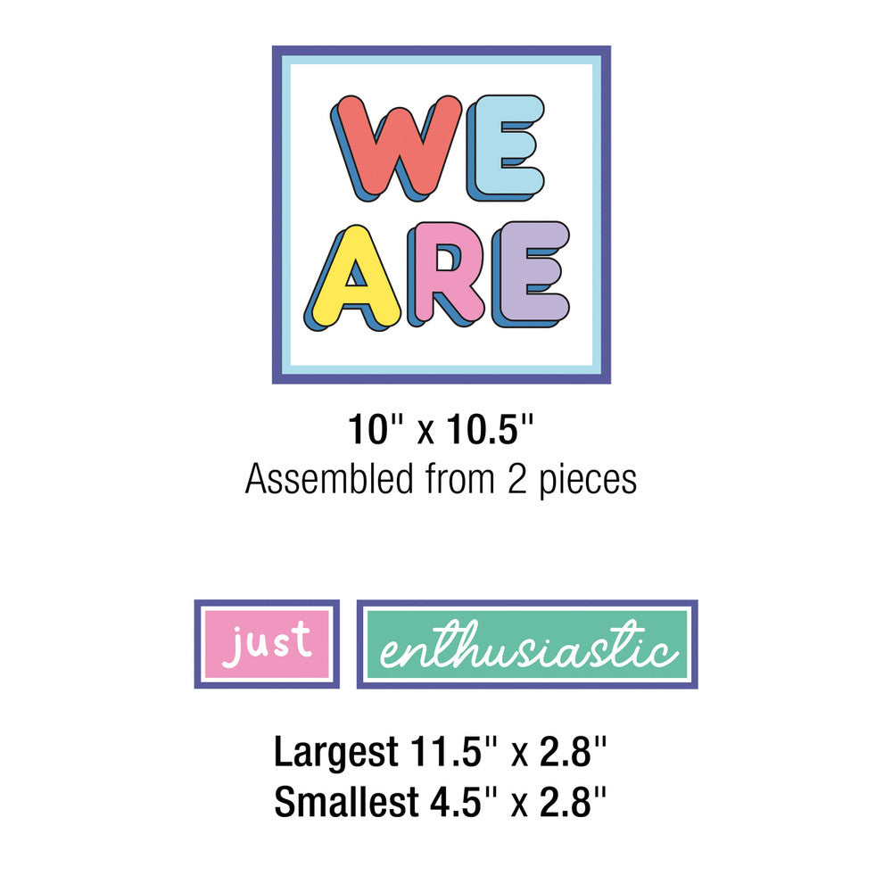 We Stick Together Motivational Pre-punched Bulletin Board Set