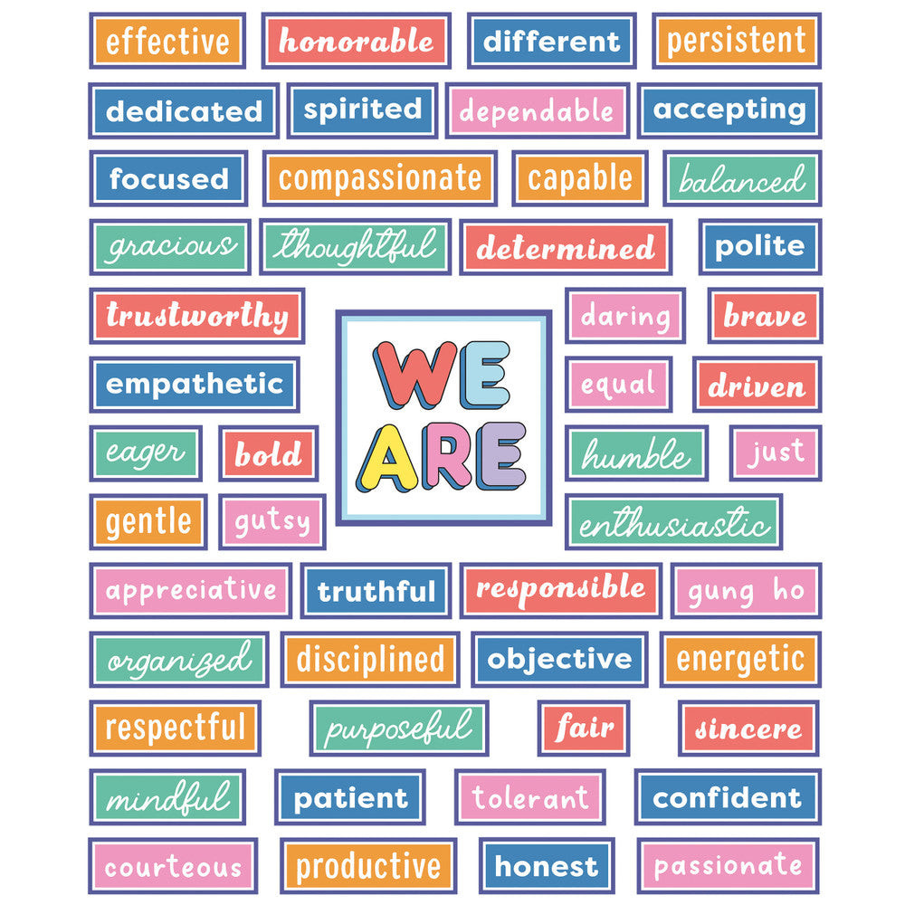 We Stick Together Motivational Pre-punched Bulletin Board Set