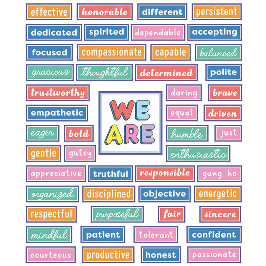 We Stick Together Motivational Pre-punched Bulletin Board Set