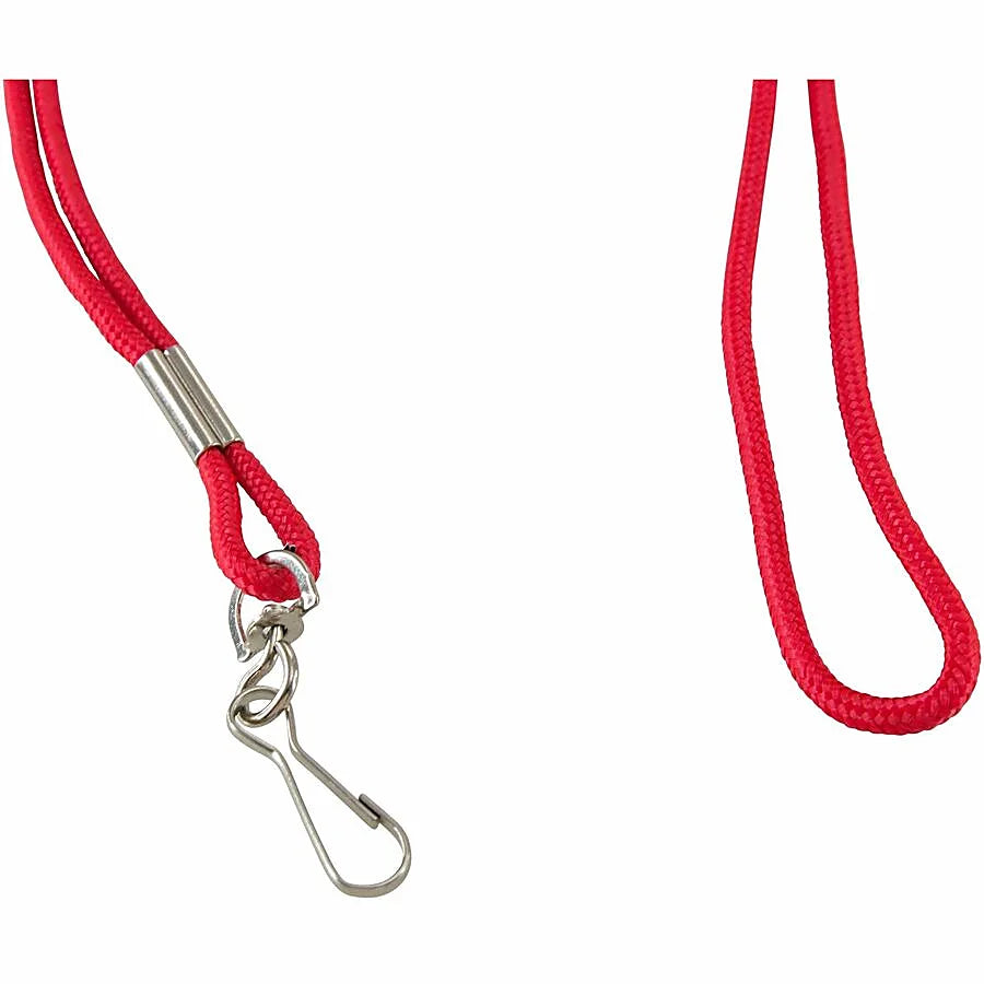 Standard Lanyard Hook Rope Style, Red