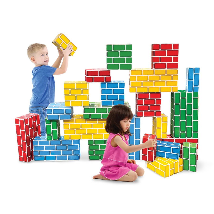 Easy-Stack Cardboard Blocks (24-Piece Set)