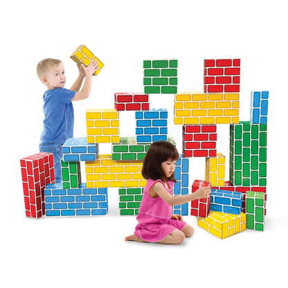 Easy-Stack Cardboard Blocks (40-Piece Set)