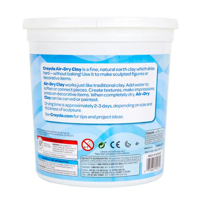 Crayola Air-Dry Clay, 5 Pound Bucket, White