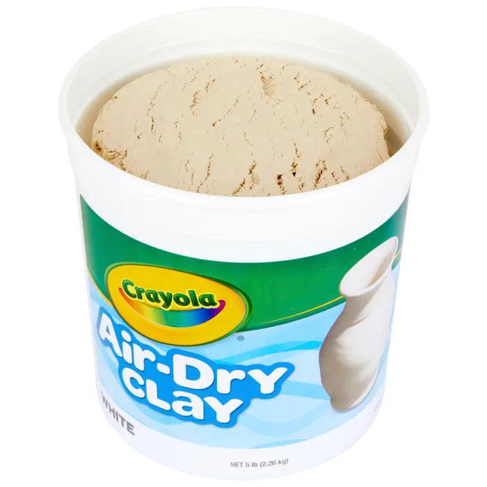 Crayola Air-Dry Clay, 5 Pound Bucket, White