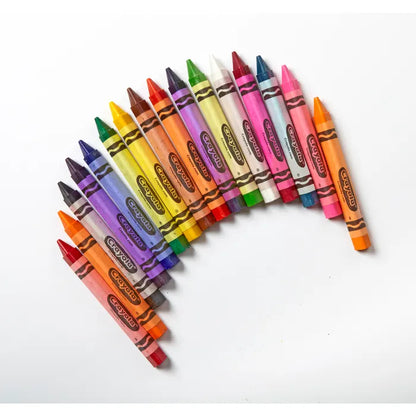Crayola Anti-Roll Triangular Crayons, Assorted Colors, Set of 16