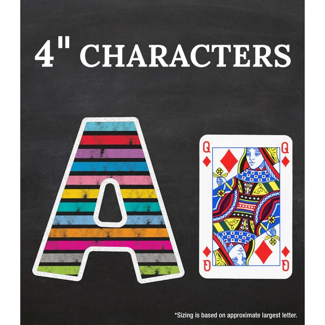 Colorful Chalkboard Combo Pack Bulletin Board Letters