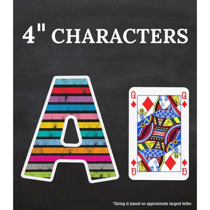 Colorful Chalkboard Combo Pack Bulletin Board Letters