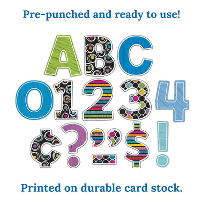 Colorful Chalkboard Combo Pack Bulletin Board Letters