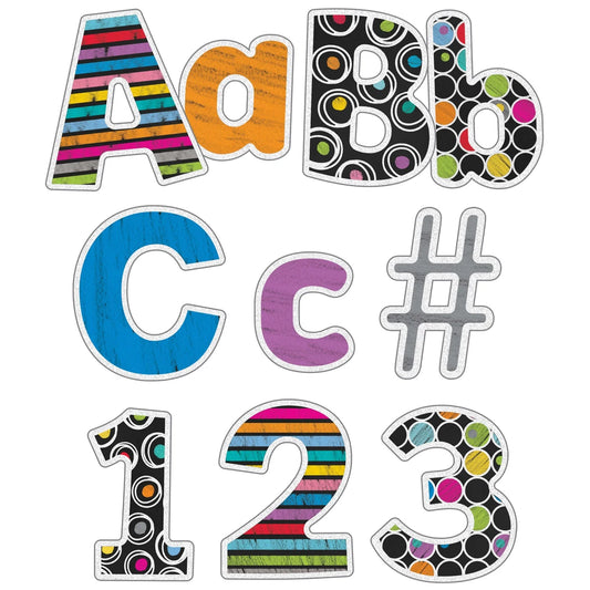 Colorful Chalkboard Combo Pack Bulletin Board Letters