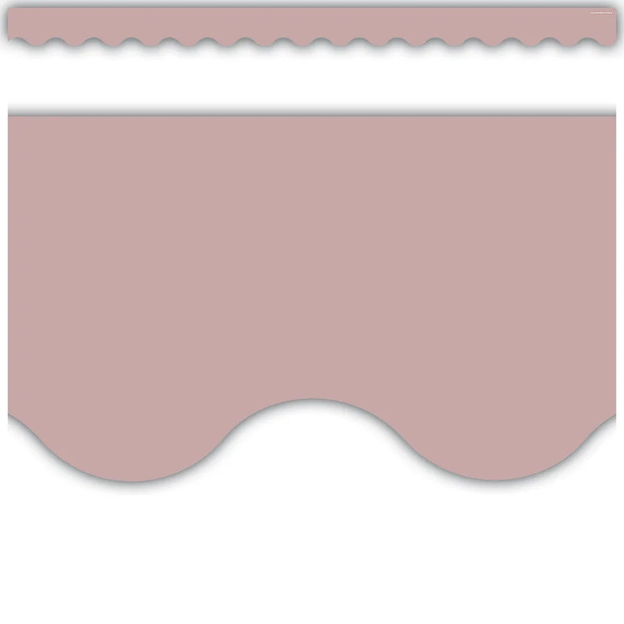 Light Mauve Scalloped Border