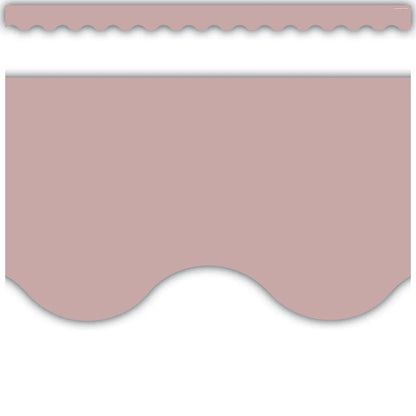 Light Mauve Scalloped Border