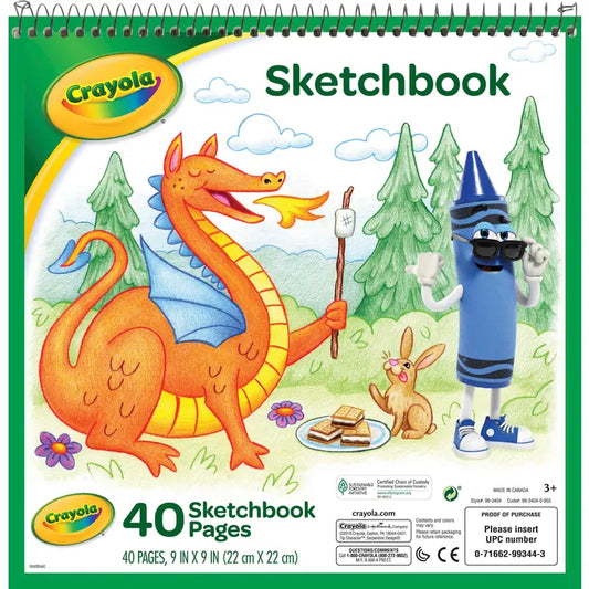 Crayola Sketchbook, 9 x 9 Inches, 40 Sheets