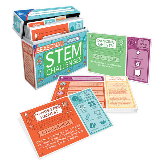 Seasonal STEM Challenges Science Learning Cards Grade 2-5