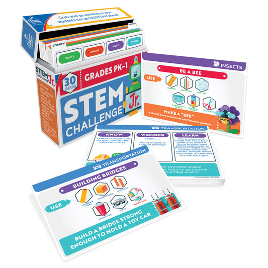 STEM Challenge, Jr. Science Learning Cards Grade PK-1