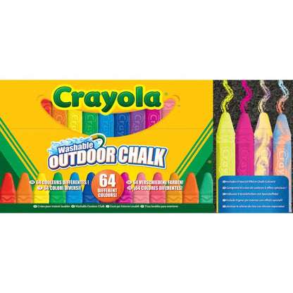 Crayola Ultimate Sidewalk Chalk Collection, Assorted Colors, Set of 64