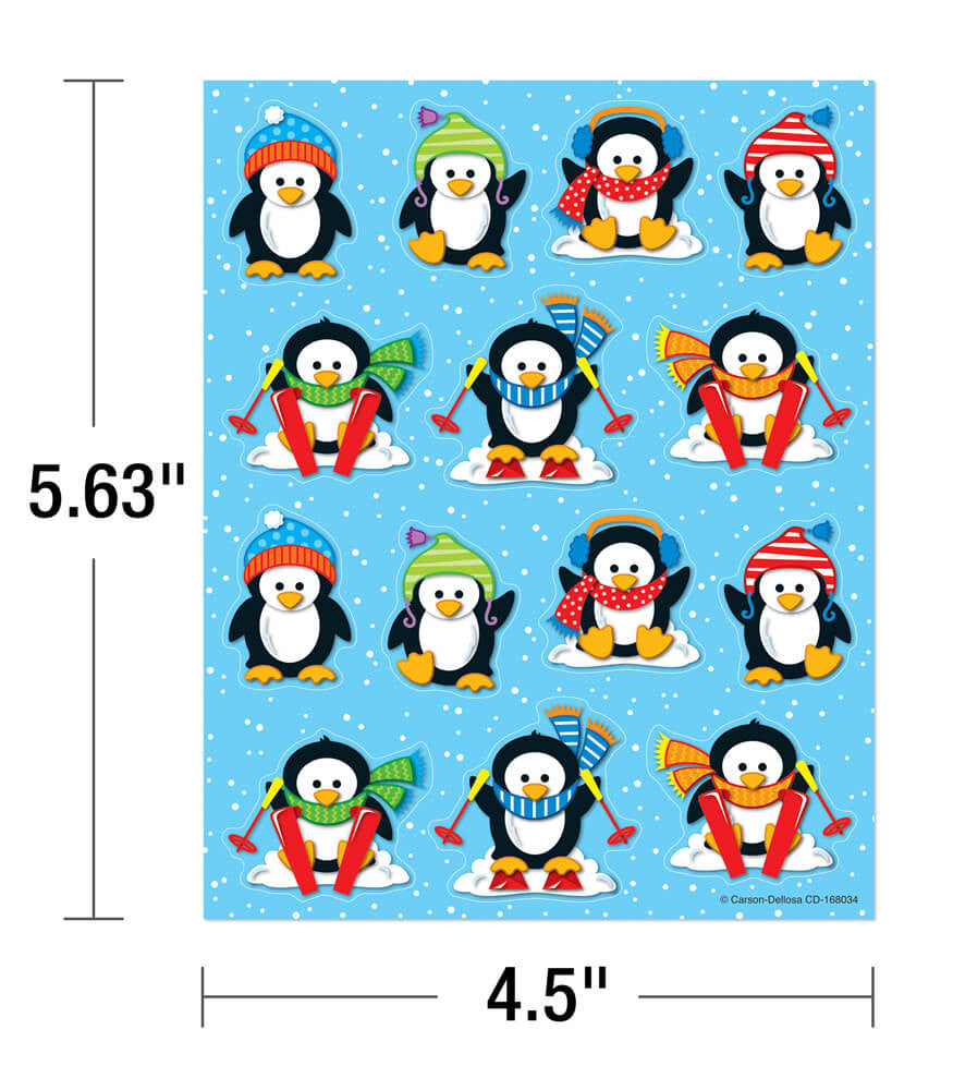 Penguins Shape Stickers