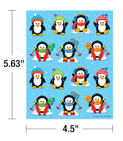 Penguins Shape Stickers