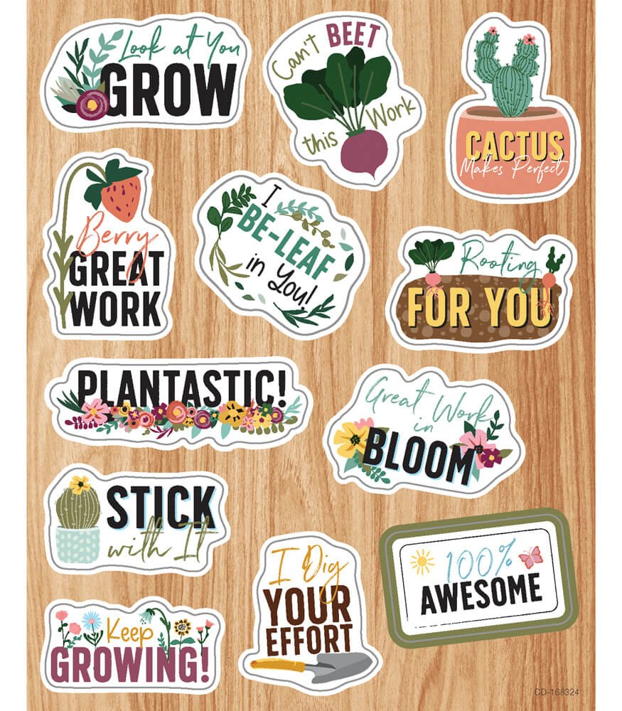 Grow Together Motivators Shape Stickers