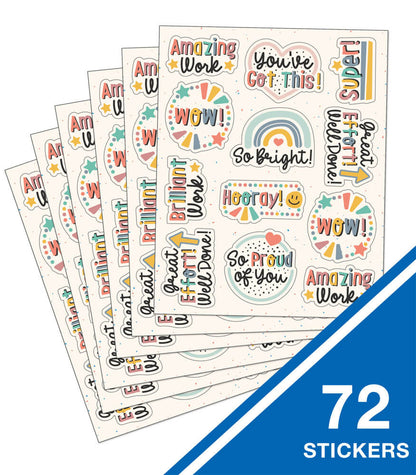 We Belong Motivational Shape Stickers