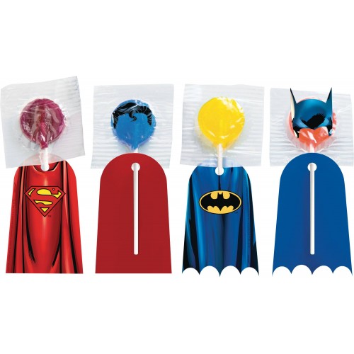 Justice League Heroes Unite Lollipop Capes Batman & Superman