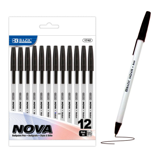 Nova Ink Stick Ballpoint Pens - Black