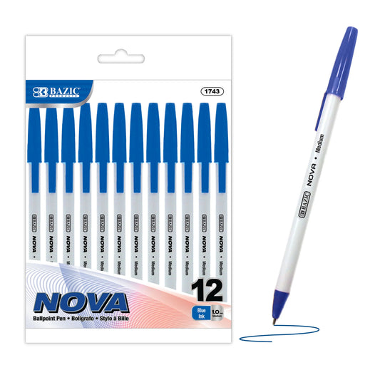 Nova Ink Stick Ballpoint Pens - Blue