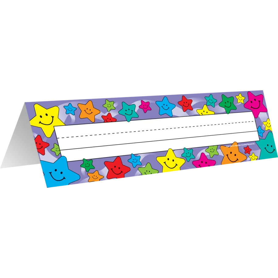 Happy Stars Tented Name Plates