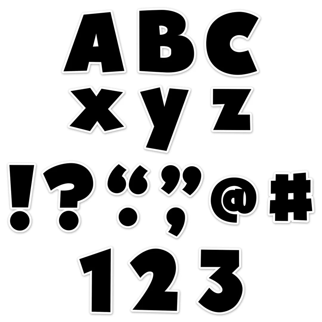 Bold Black Designer Letters