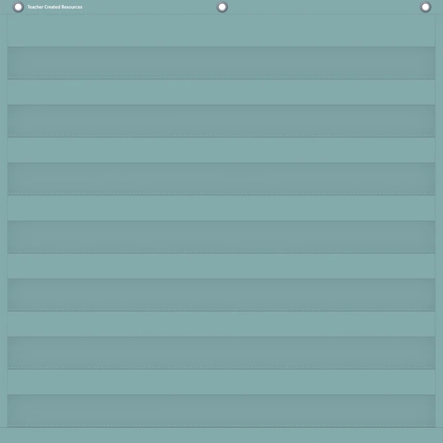 Calming Blue 7 Pocket Chart
