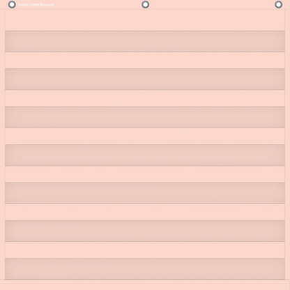Blush 7 Pocket Chart