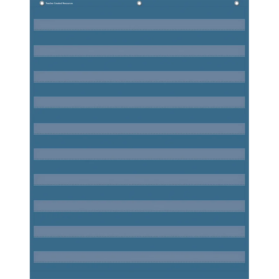 Slate Blue 10 Pocket Chart