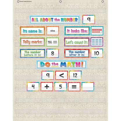 Woven 10 Pocket Chart