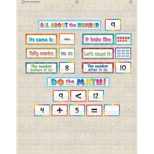 Woven 10 Pocket Chart