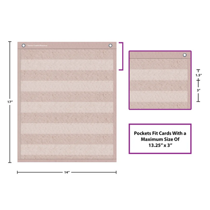 Woven Magnetic Mini Pocket Charts