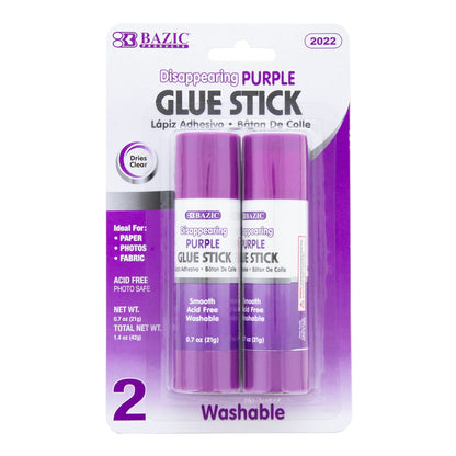 Washable Purple Glue Sticks